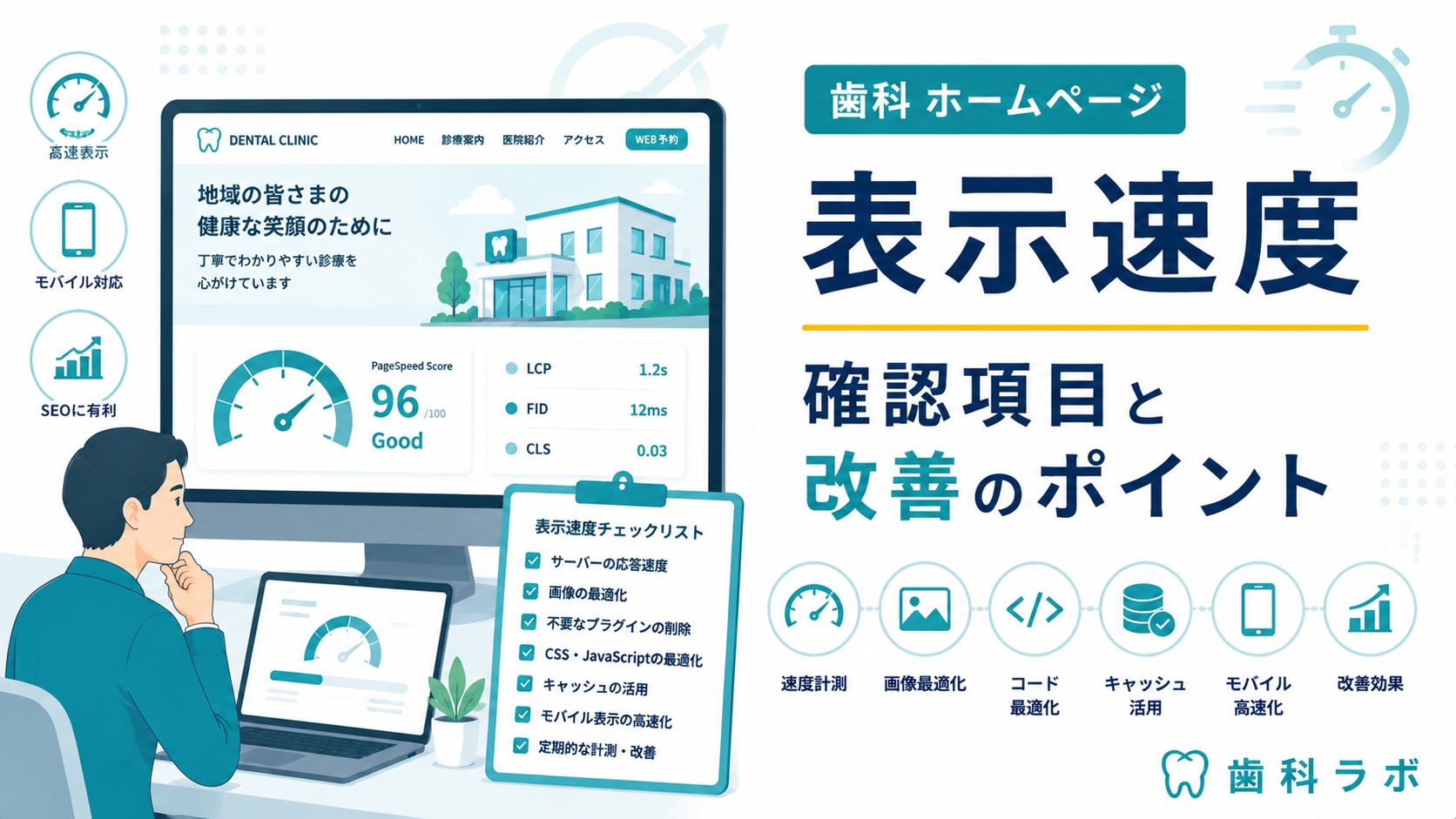歯科 ホームページ 表示速度｜確認項目と改善のポイント