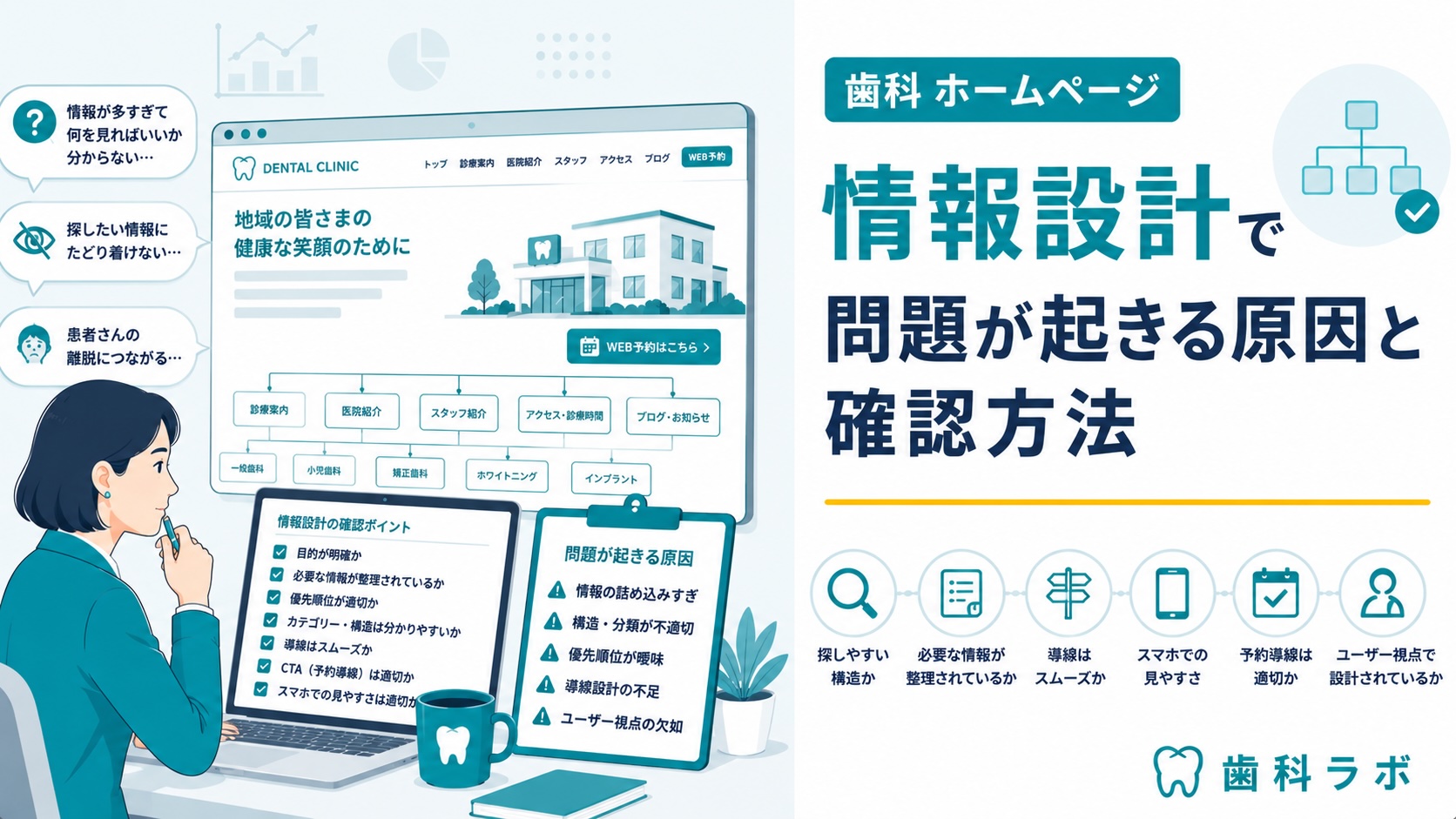 歯科 ホームページ 情報設計で問題が起きる原因と確認方法